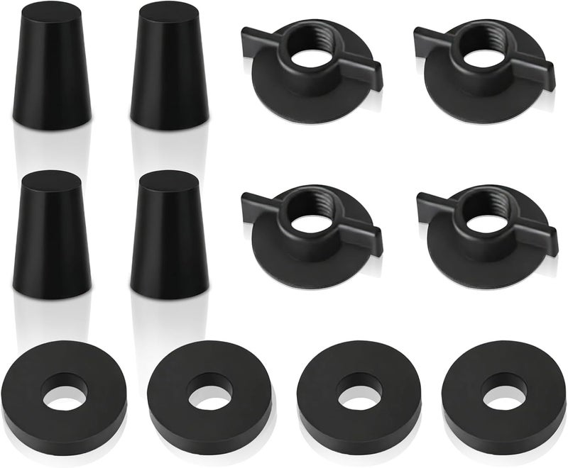 PIHIL Store Replacement Kit for Berkey Water Filter System Elements,Suited for Berkey Gravity Filter System and Black Activated Carbon Water Filters, 4 Washers, 4 Wing nuts and 4 Silicone Blocking Plugs - Image 1